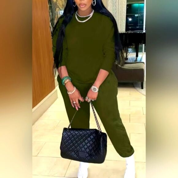 Ladies two-piece sweatsuit sz XL - Picture 2 of 5